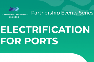 Jūrinis klasteris kviečia į renginį uostų elektrifikavimo tema